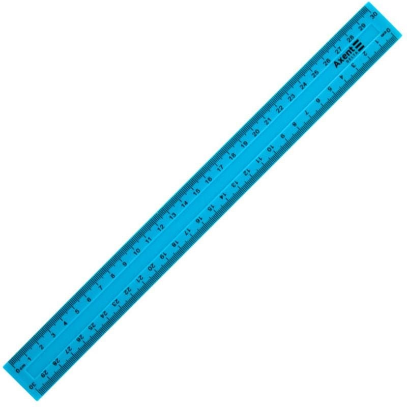 Лінійка Axent пластикова блакитна 30 см (D9800-03) - фото 1