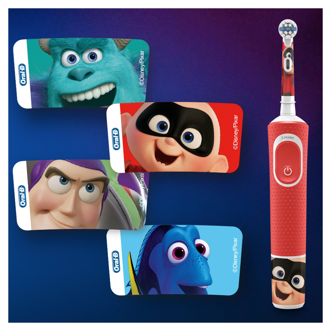 Электрическая зубная щетка Oral-B Kids Лучшие мультфильмы Pixar - фото 8