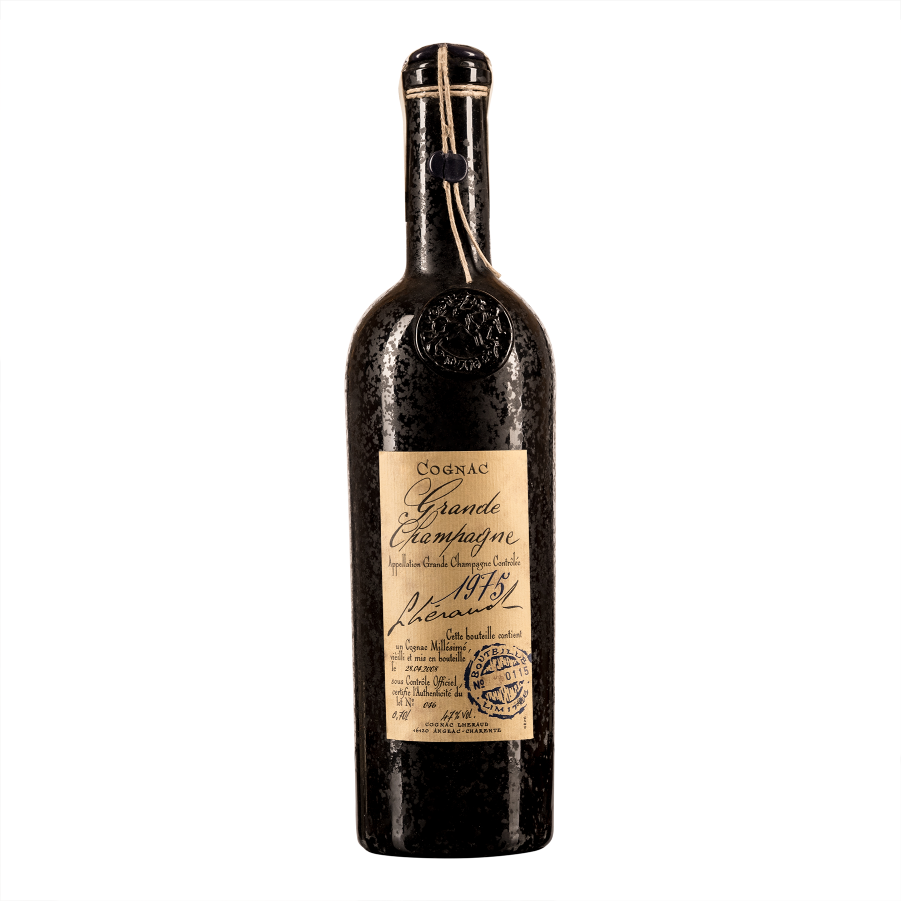 Коньяк Lheraud 1975 Grande Champagne, в деревянной коробке, 47%, 0,7 л - фото 2