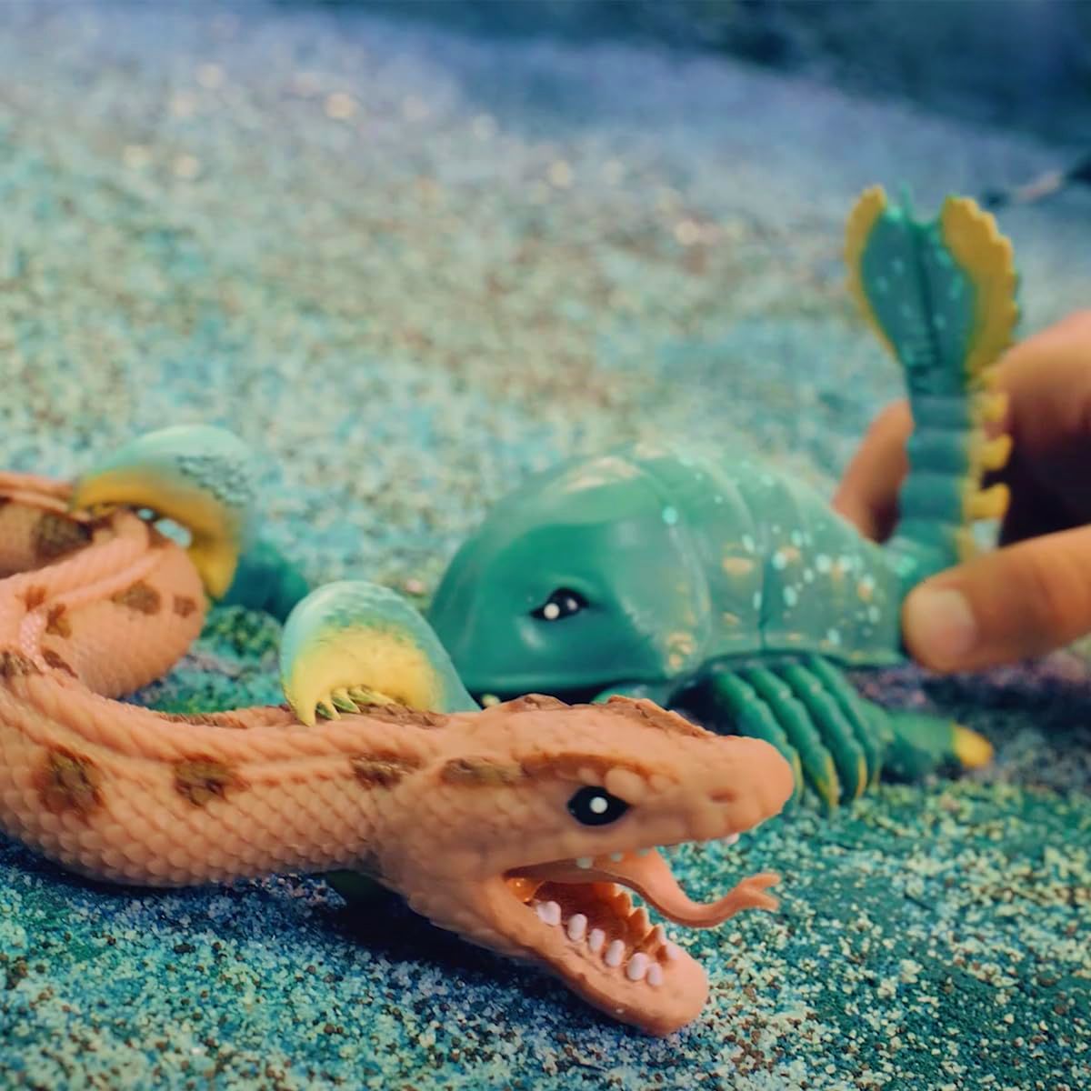 Дисплей стретч-іграшок у вигляді тварини #sbabam Legend of animals Морські доісторичні хижаки 12 шт. (128/CN22-CDU) - фото 8