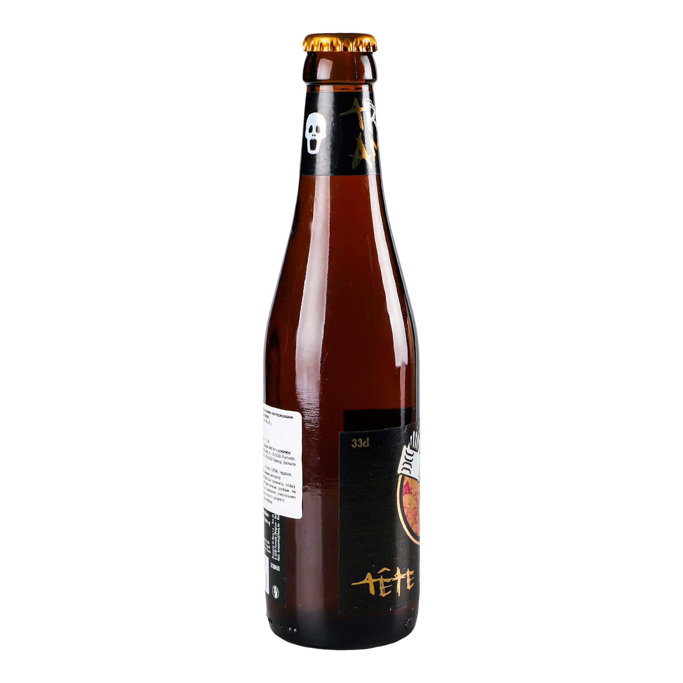 Пиво Tete de Mort Triple Amber, янтарное, 8,1%, 0,33 л (885974) - фото 3
