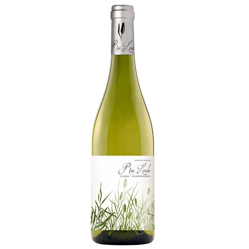 Вино Rio Lindo Viura Chardonnay, біле, напівсухе, 12%, 0,75 л - фото 1