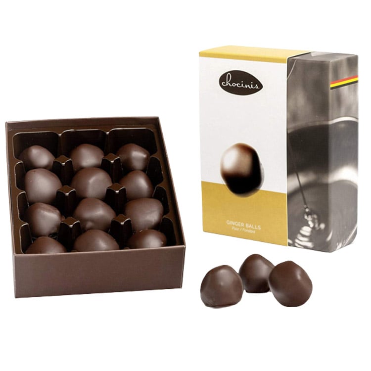 Конфеты Chocinis Имбирные шарики в черном шоколаде, 200 г - фото 1