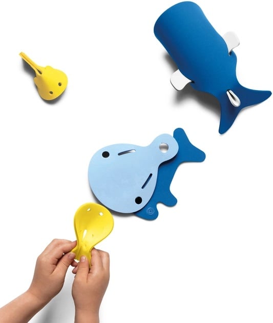 Игрушка для ванной Quut Quutopia 3D Морские киты, 5 деталей (171065) - фото 2