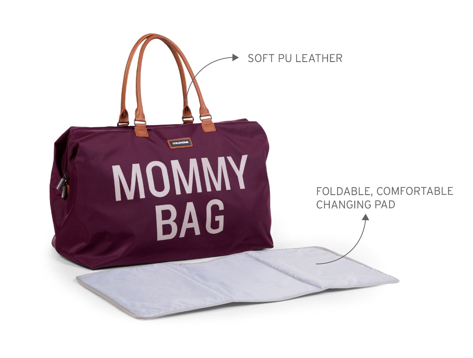 Сумка Childhome Mommy bag, баклажан (CWMBBAU) - фото 4
