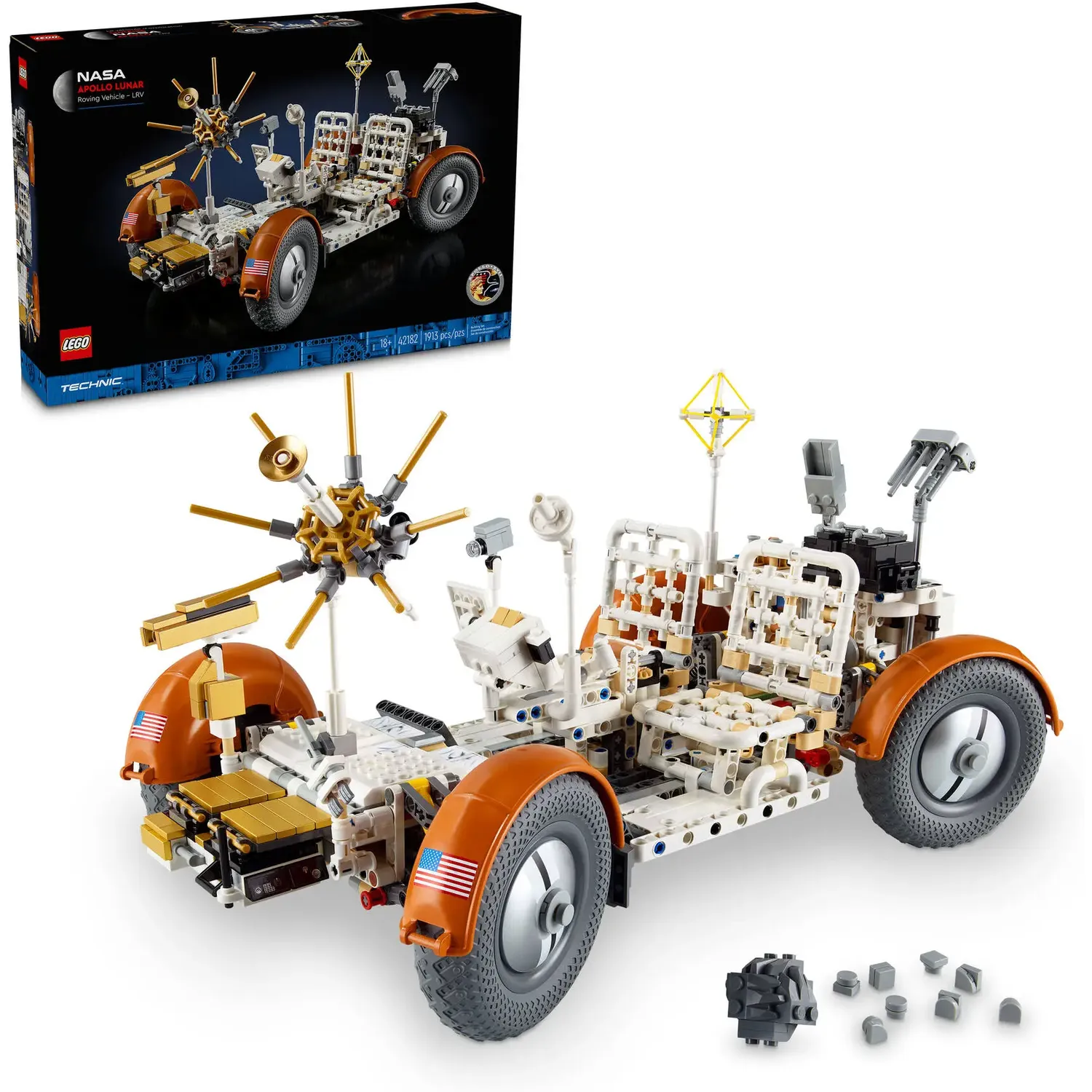 Конструктор LEGO Technic Лунный автомобиль NASA Apollo 1913 деталей (42182) - фото 3