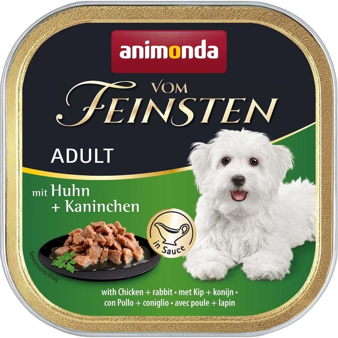 Влажный беззерновой корм для собак Animonda Vom Feinsten Adult Turkey + Cheese, с индейкой и сыром, 150 г - фото 1