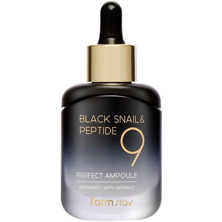 Сироватка для обличчя FarmStay Black Snail & Peptide 9 Perfect Ampoule 35 мл - фото 3