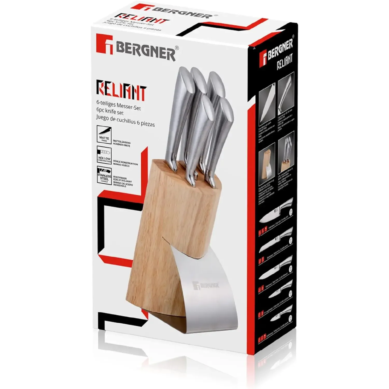 Набір ножів Bergner Reliant 6 предметів (BG-4205-MM) - фото 2