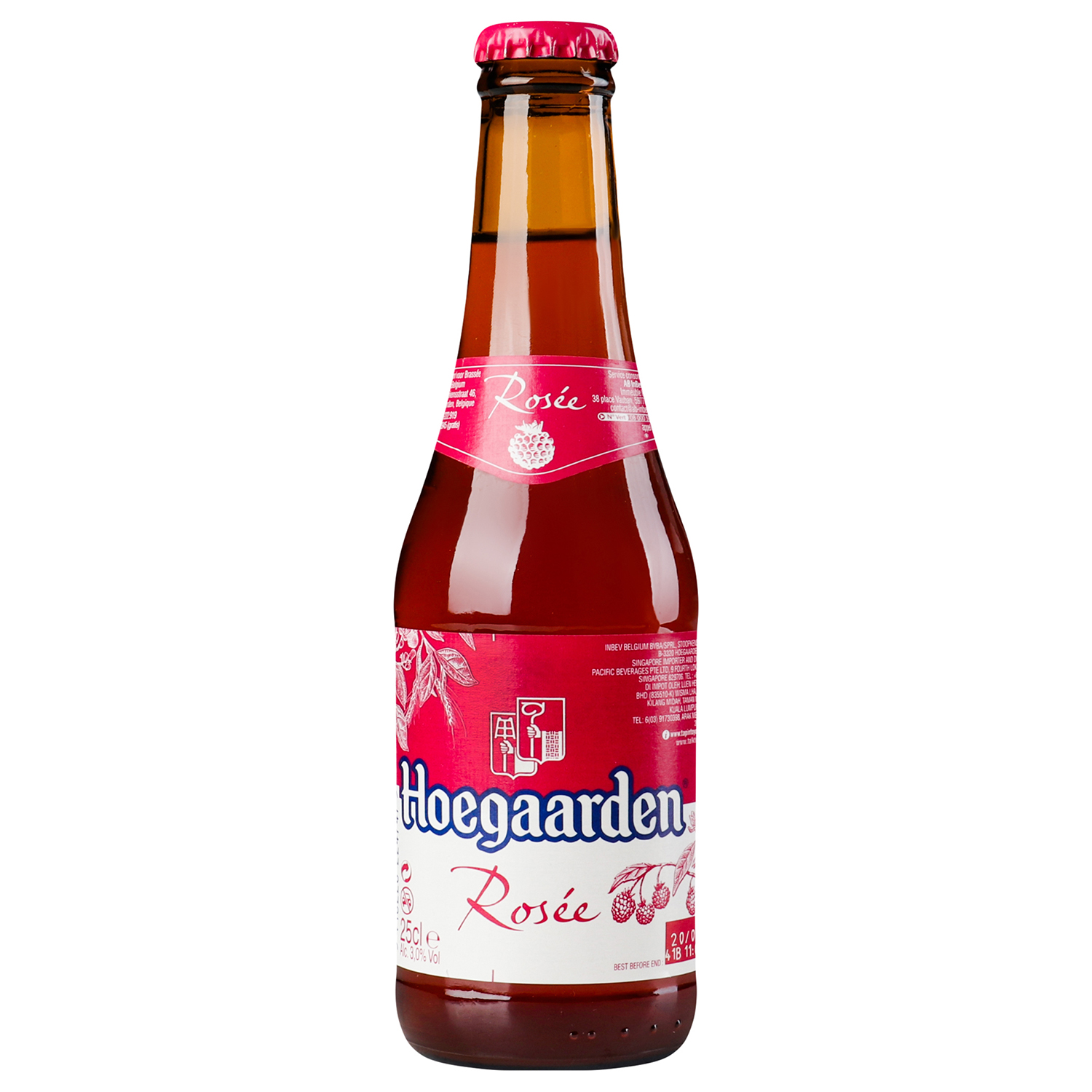 Пиво Hoegaarden Rosee, белое, нефильтрованное, 3%, 0,25 л (682290) - фото 1