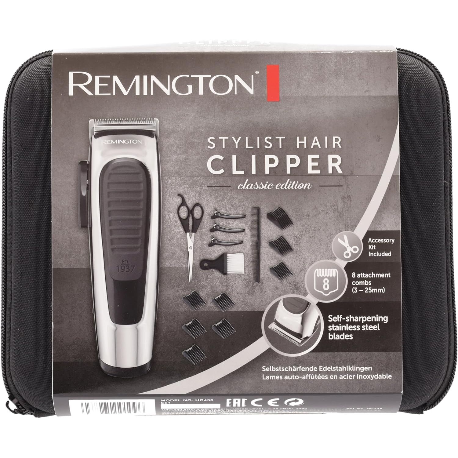 Машинка для стрижки Remington Classic Edition HC450 серебристая - фото 5