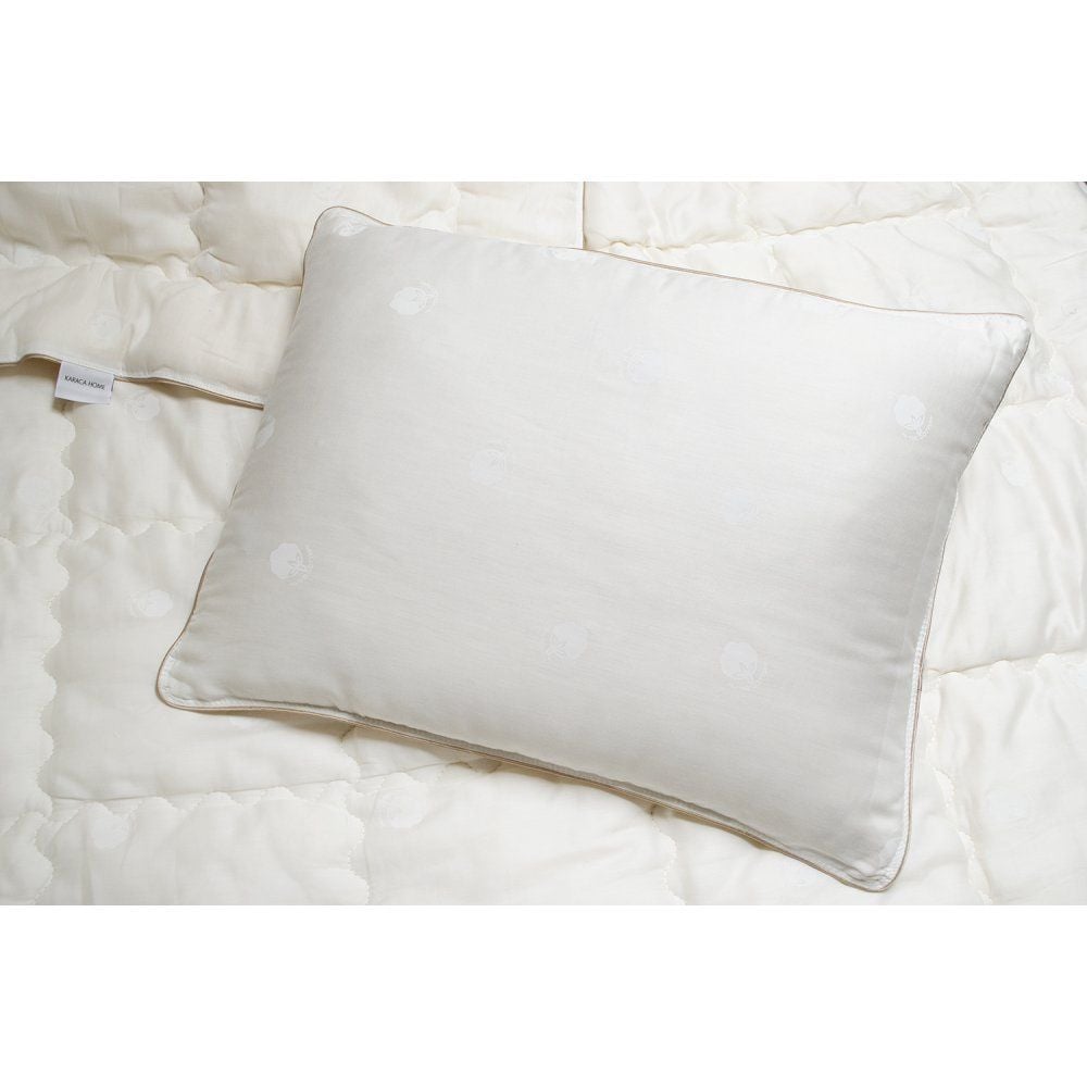 Ковдра з подушкою Karaca Home Cotton, 215х155 см, молочна (svt-2000022291088) - фото 5