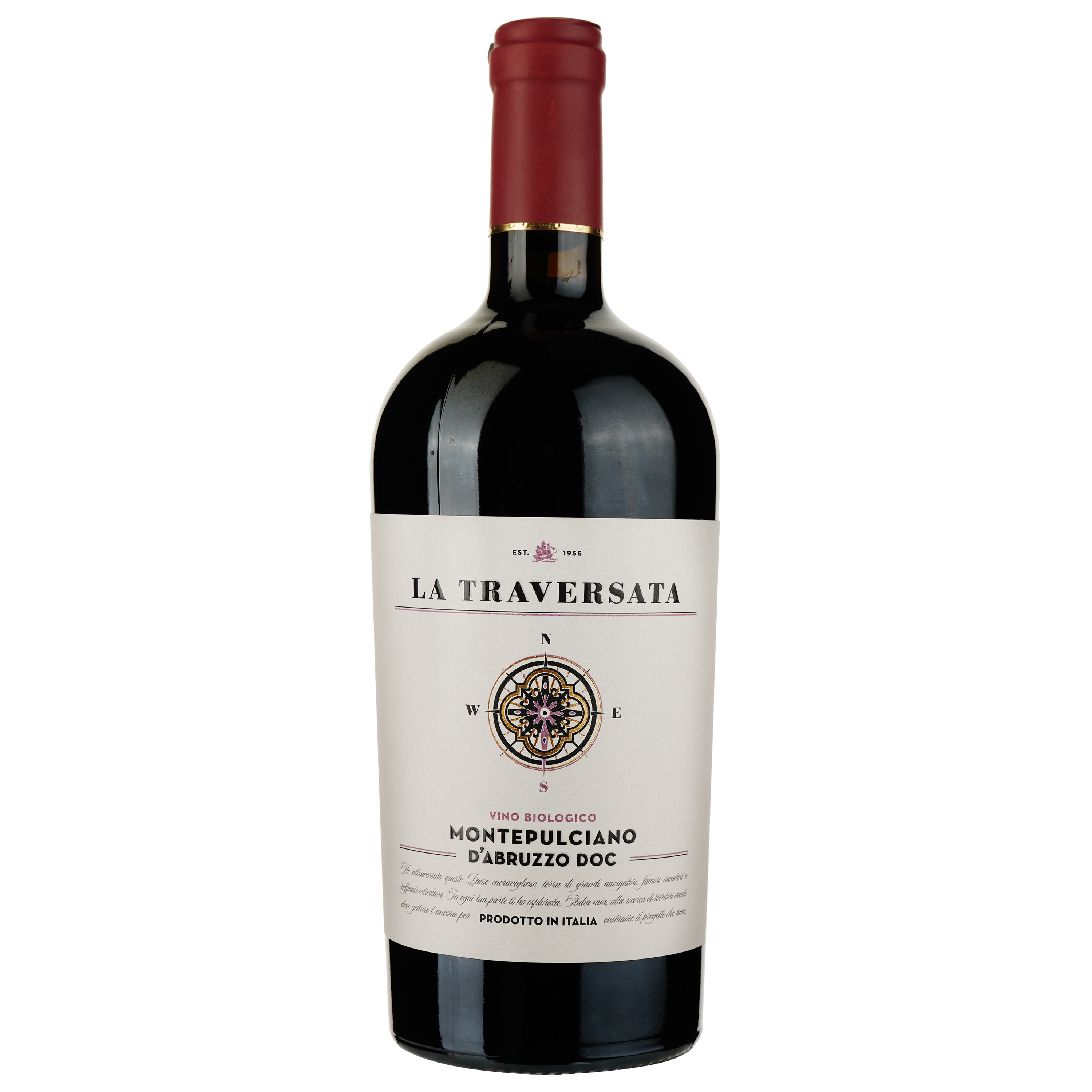 Вино La Traversata Montepulciano d'Abruzzo DOC красное сухое 0.75 л - фото 1