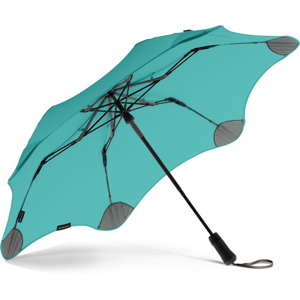 Жіноча складана парасолька напівавтомат Blunt 100 см бірюзова - фото 4
