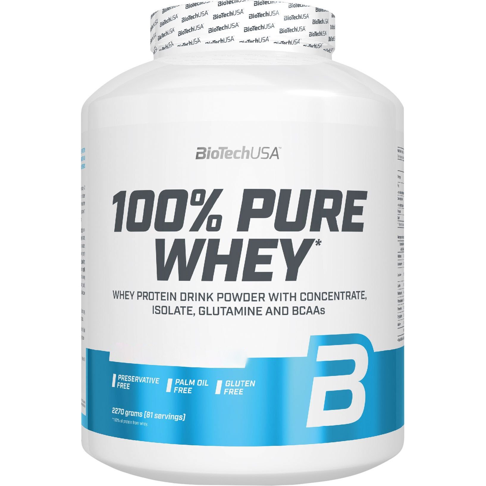 Протеин Biotech 100% Pure Whey Caramel Capuccino 2.27 кг - фото 1