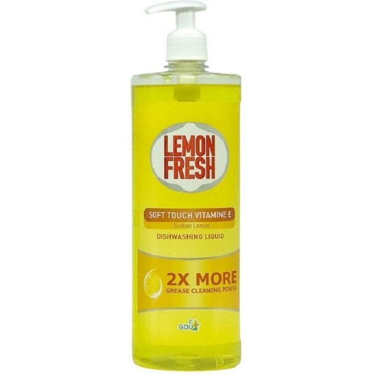 Жидкость для мытья посуды Lemon Fresh 1 л желтая - фото 1