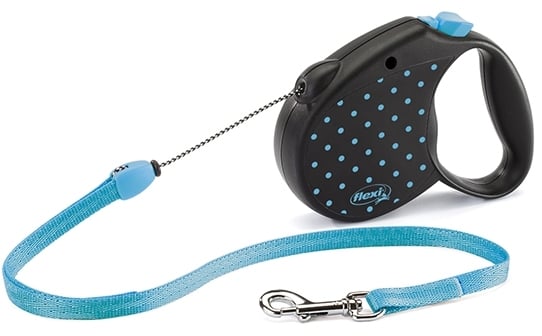 Поводок-рулетка Flexi Color M, для собак до 20 кг, трос 5 м, синий (CR2.251.CHBL) - фото 1