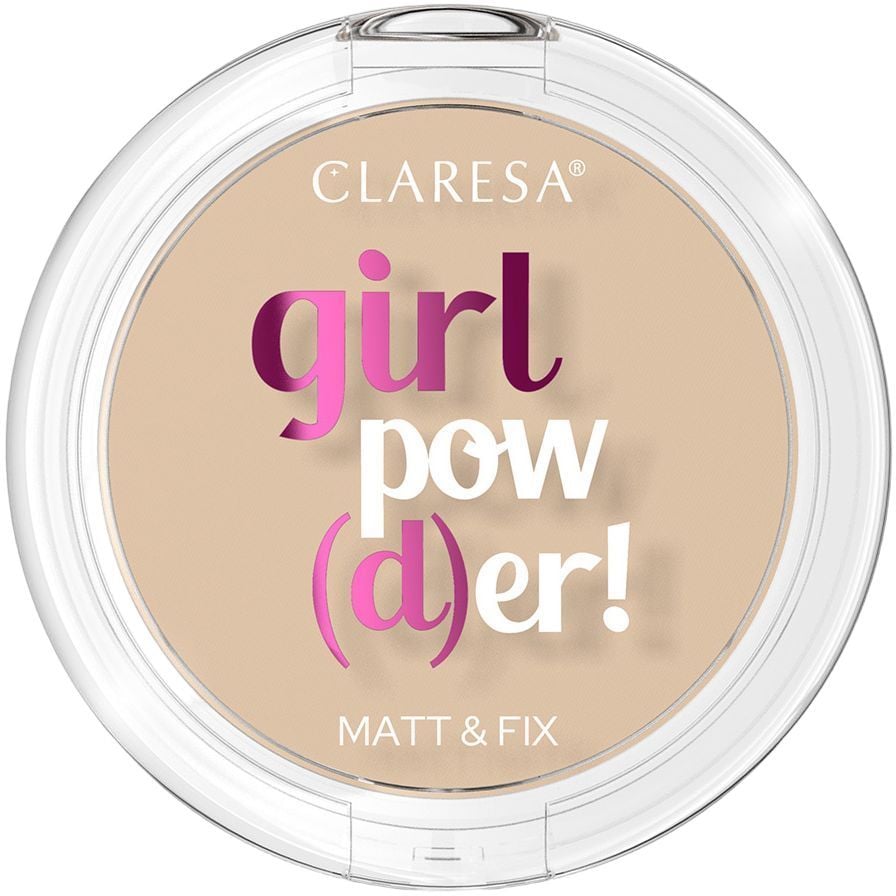 Компактная пудра для лица Claresa Girl Powder с естественным матовым эффектом, тон 01 (Translucent), 12 г - фото 1