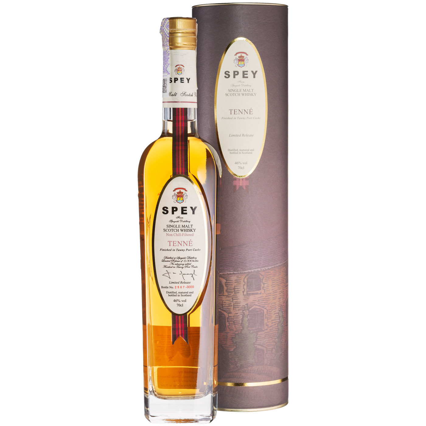 Віскі Spey Tenne Single Malt Scotch Whisky,в подарунковій упаковці, 46%, 0,7 л - фото 1
