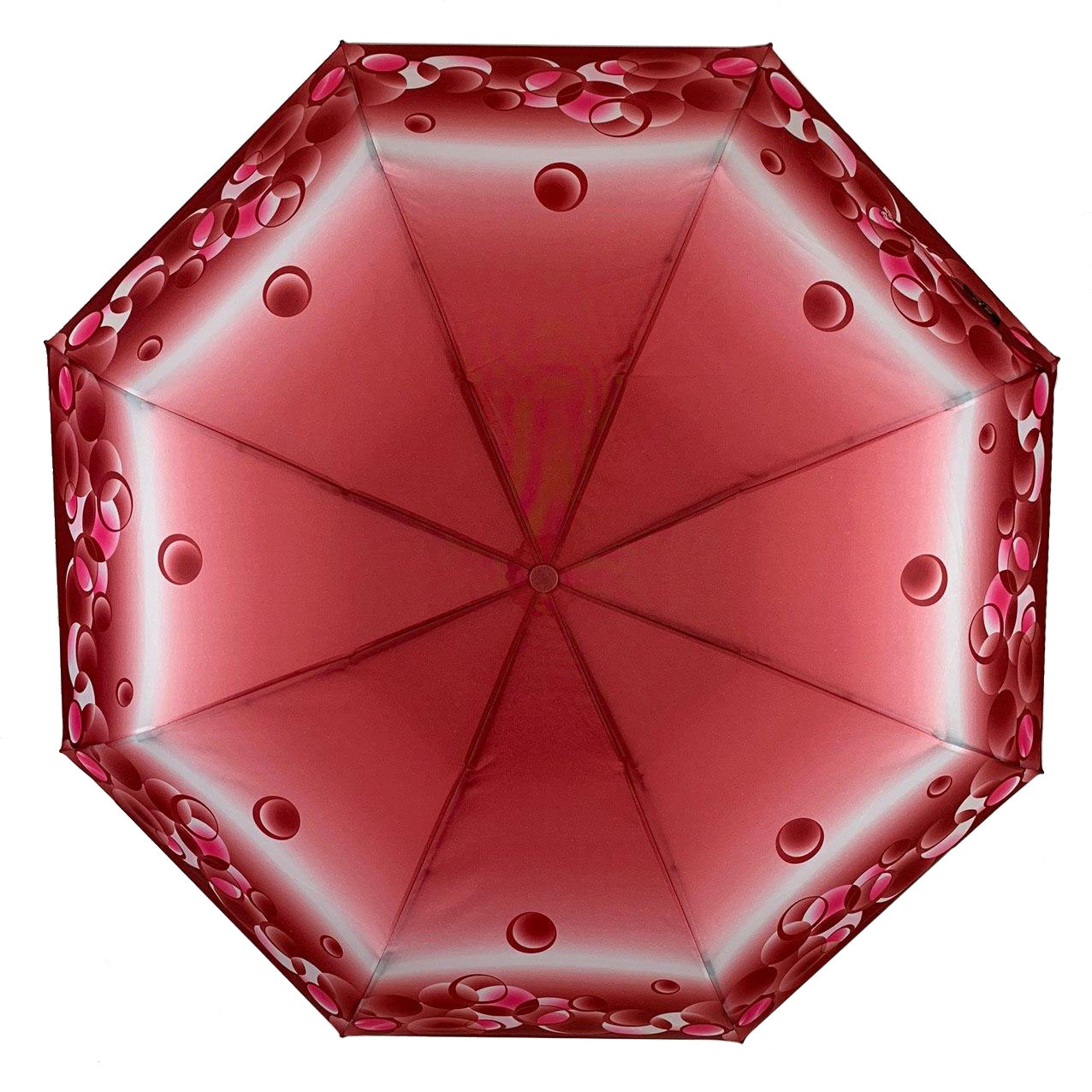 Женский складной зонтик механический S&L 97 см красный - фото 2