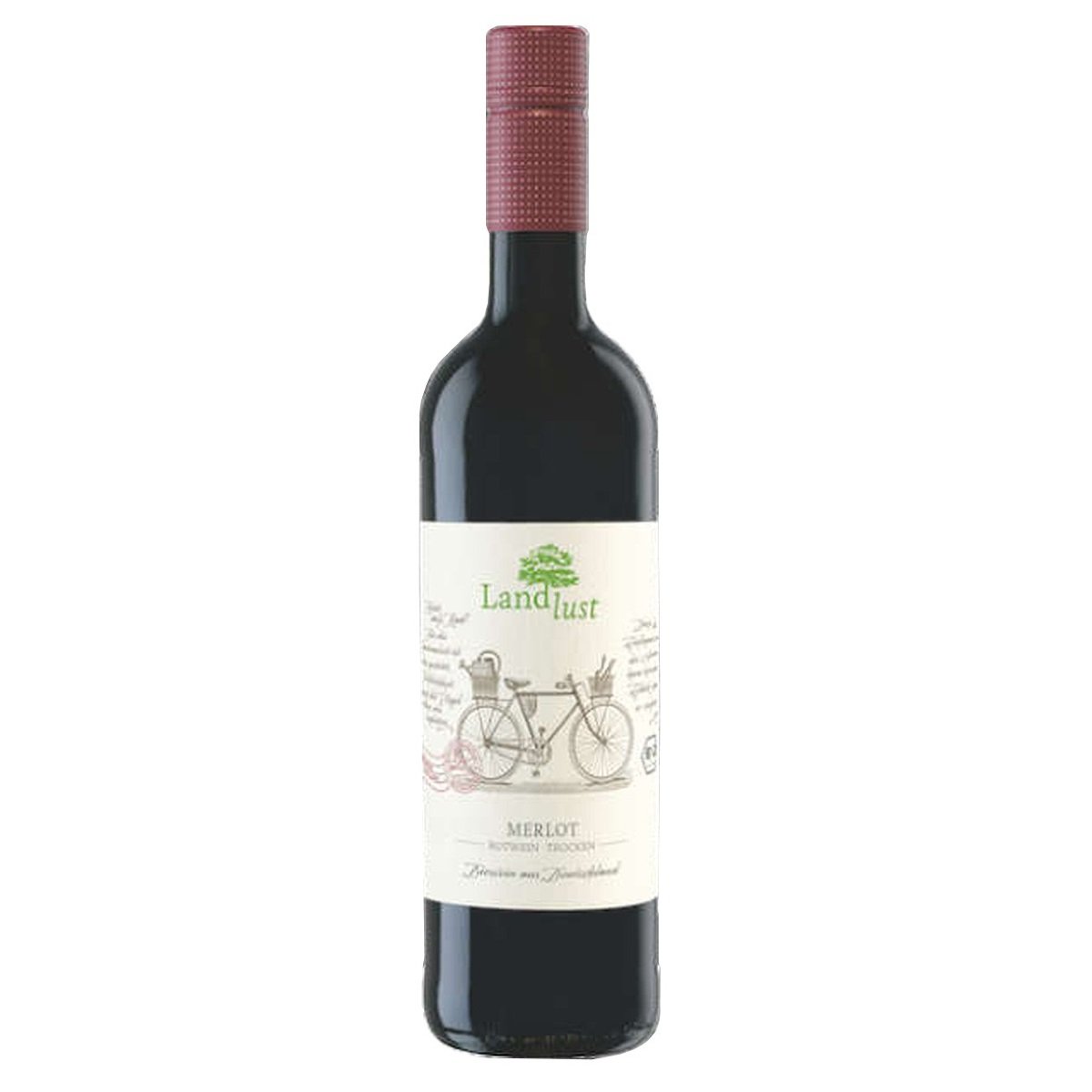 Вино Peter Mertes Landlust Merlot, червоне сухе, 12,5%, 0,75 л (8000018978078) - фото 1