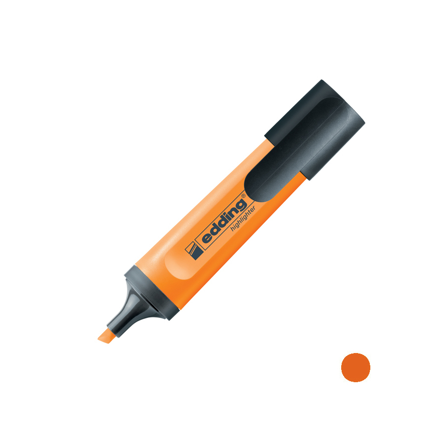 Маркер текстовый Edding Highlighter клиновидный 2-5 мм оранжевый (e-345/06) - фото 2