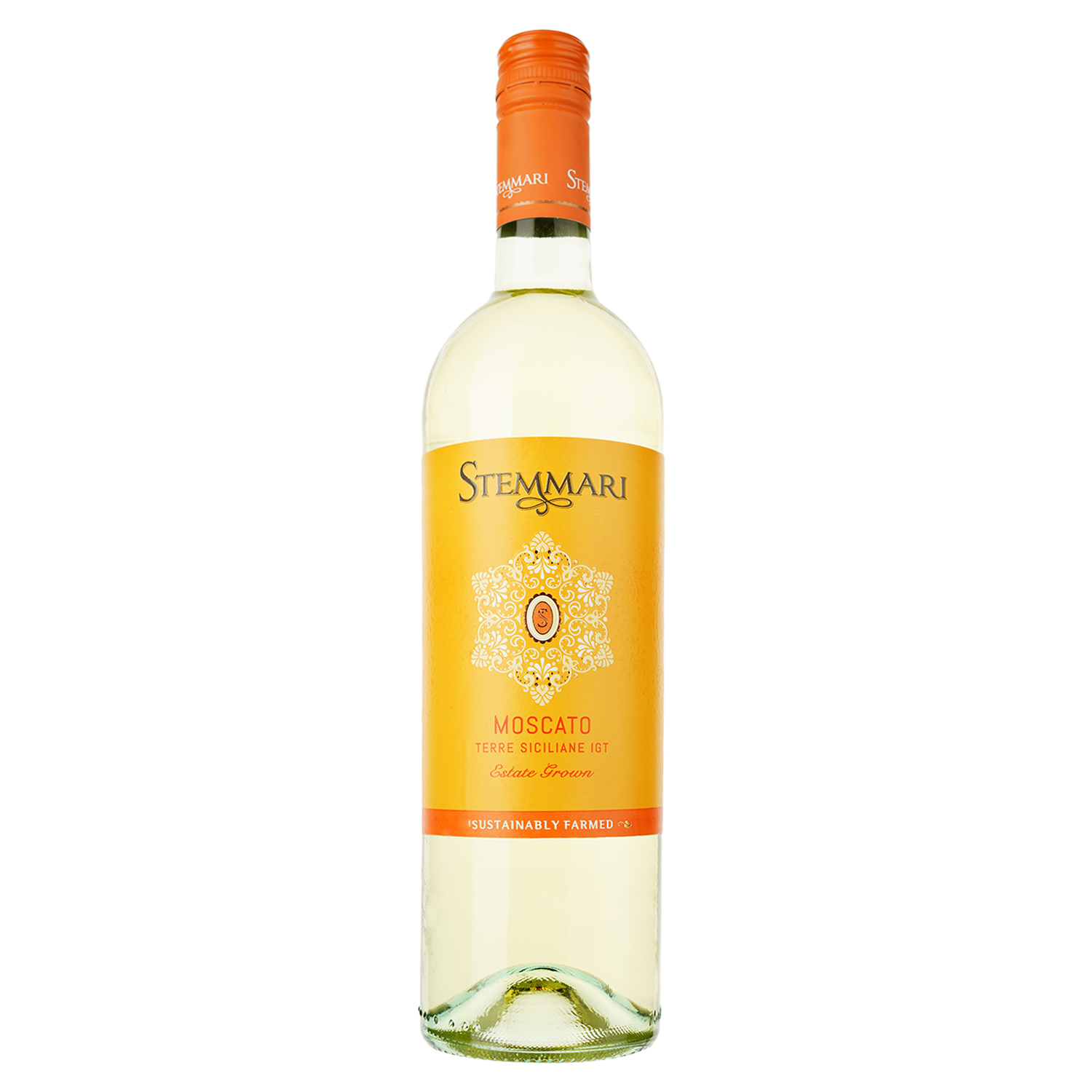 Вино Stemmari Moscato IGT, біле, напівсолодке, 8,5%, 0,75 л - фото 1