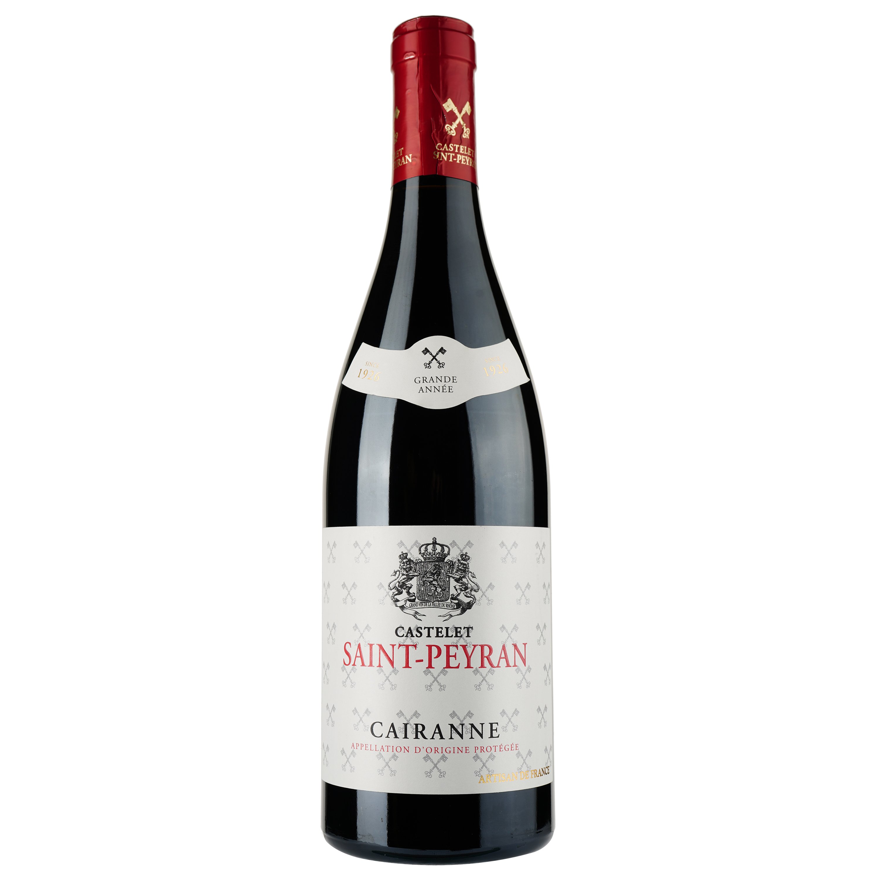 Вино Castelet Saint Peyran 2018 Cairanne AOP, красное, сухое, 0,75 л - фото 1