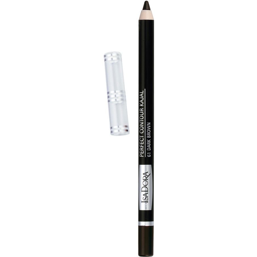 Олівець для очей IsaDora Perfect Contour Kajal відтінок 61 (Dark Brown) 1.2 г - фото 1