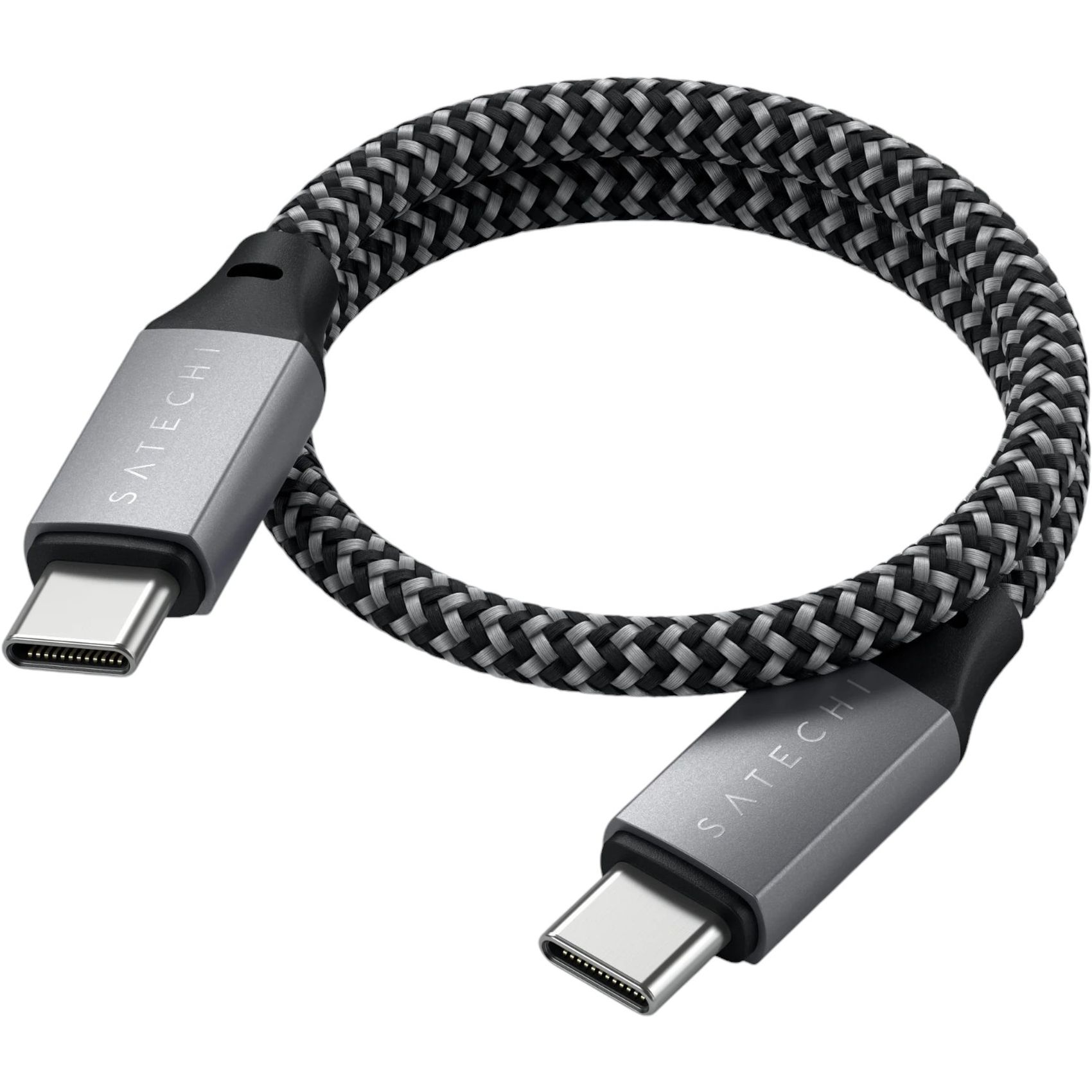 Кабель USB-C to USB-C Satechi Cable 100W Space Gray 0.25 м - фото 4