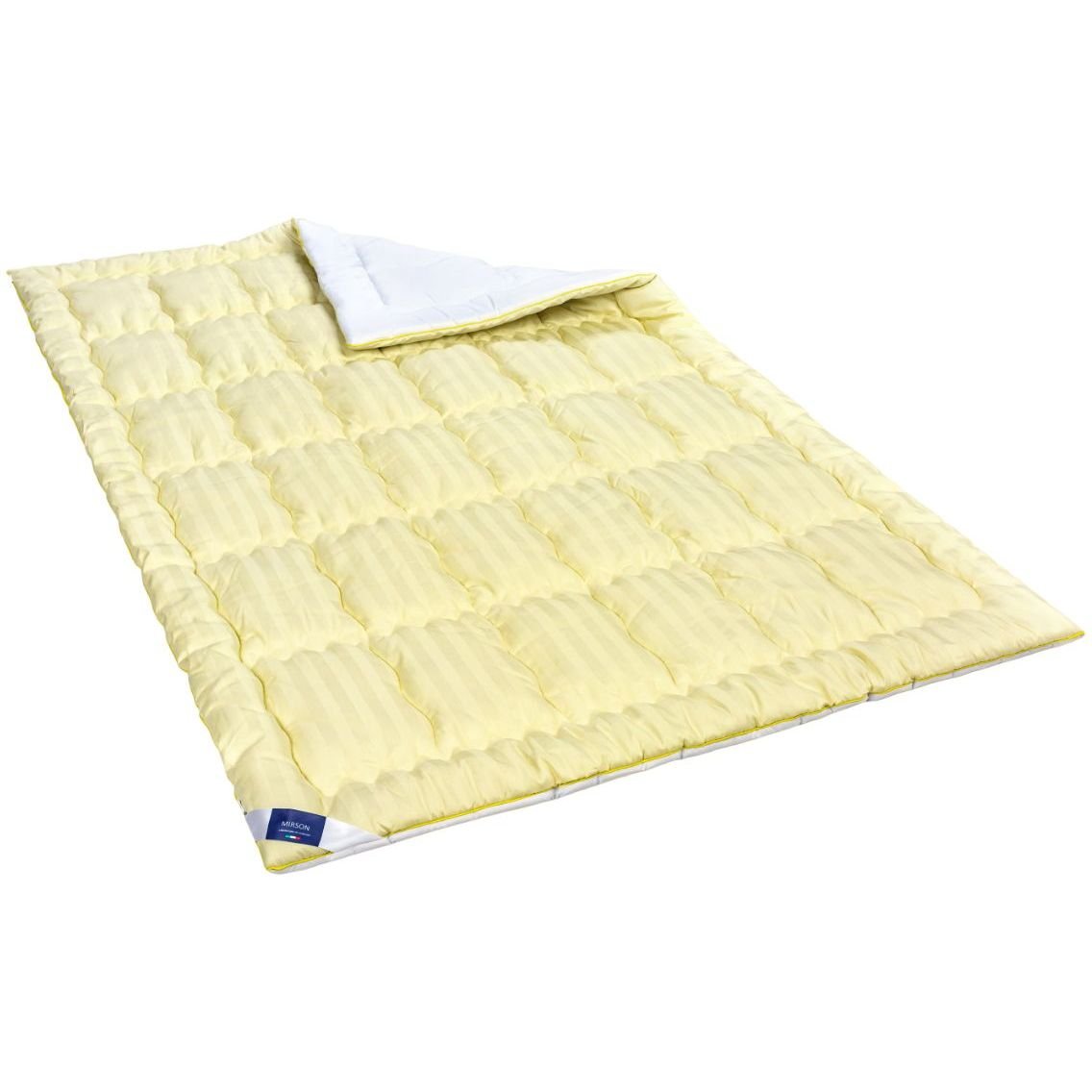Одеяло антиаллергенное MirSon Carmela Hand Made EcoSilk №0555, зимнее, 220x240 см, желто-белое - фото 1