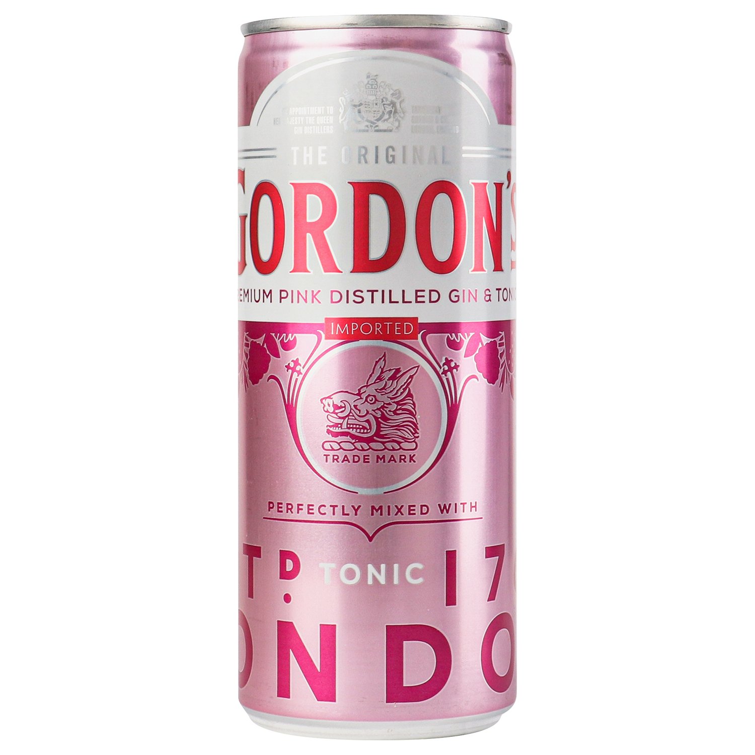 Напиток слабоалкогольный Gordon's Pink Gin & Tonic ж/б, 0,25 л, 5% (878965) - фото 1