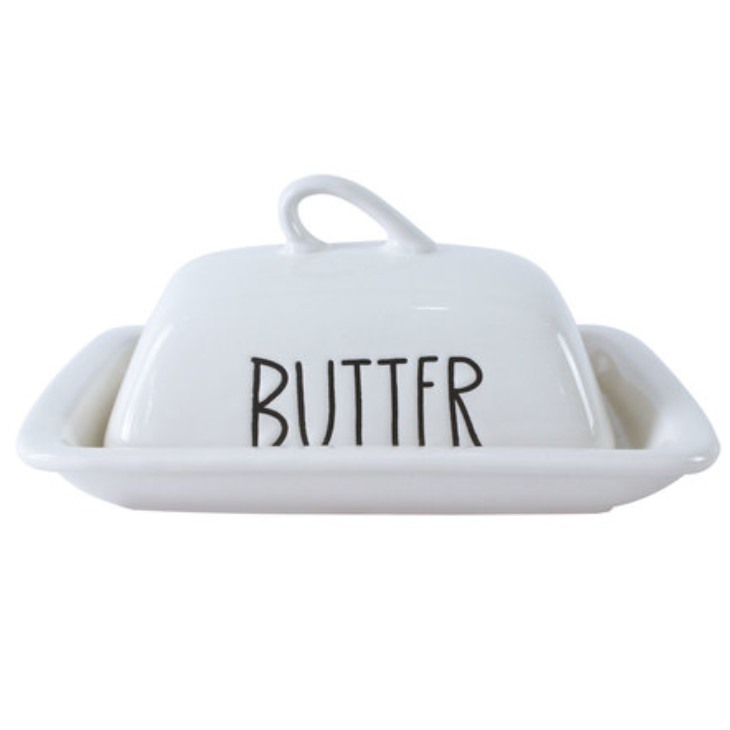 Масленка Limited Edition Butter, с крышкой, 19,2 см, белый (JH4879-2) - фото 1