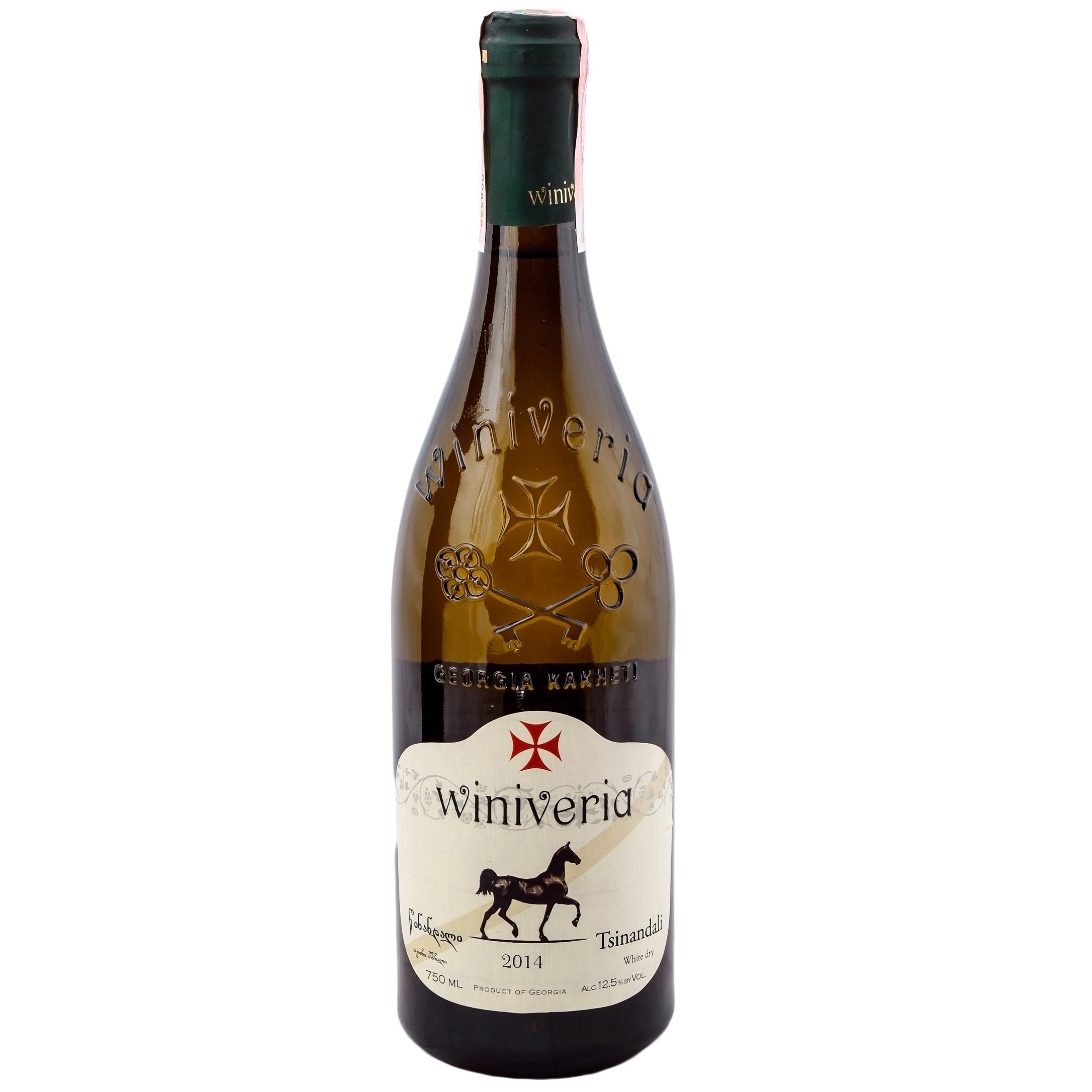 Вино Winiveria Tsinandali, біле, сухе, 12,5%, 0,75 л (18992) - фото 1