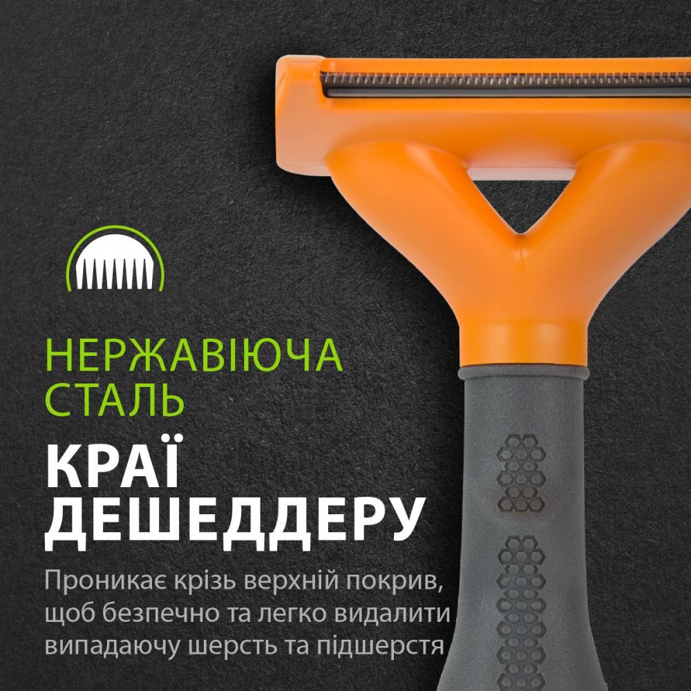 Фурмінатор для вичісування FURminator для собак з короткою шерстю розмір M (691665СПЕЦЦЕНА) - фото 4