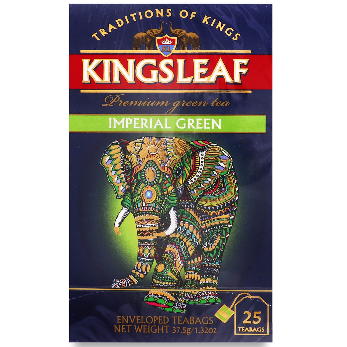 Чай зелений Kingsleaf Imperial green 37.5 г (25 шт. х 1.5 г) (843105) - фото 1