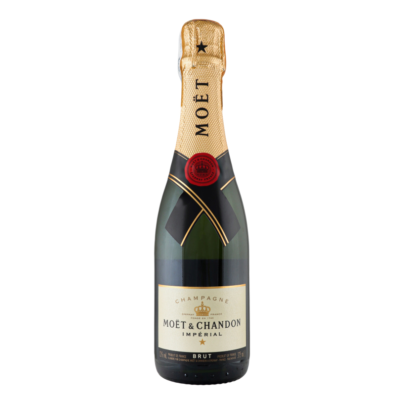 Шампанское Moet&Chandon Brut Imperial, белое, брют, AOP, 12%, 0,375 л (81155) - фото 1