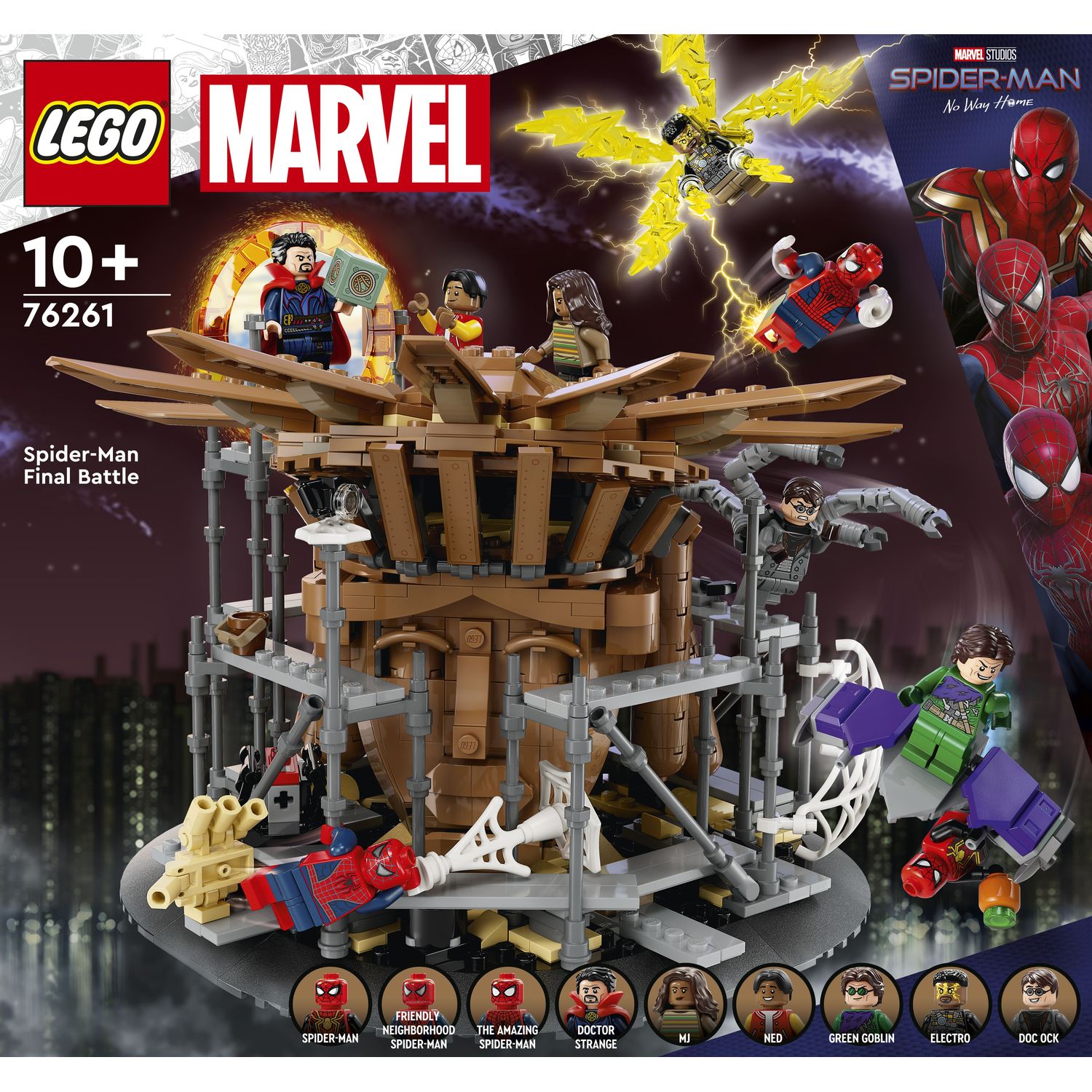 Конструктор LEGO Super Heroes Marvel Решающий бой Человека-Паука 900 деталей (76261) - фото 1