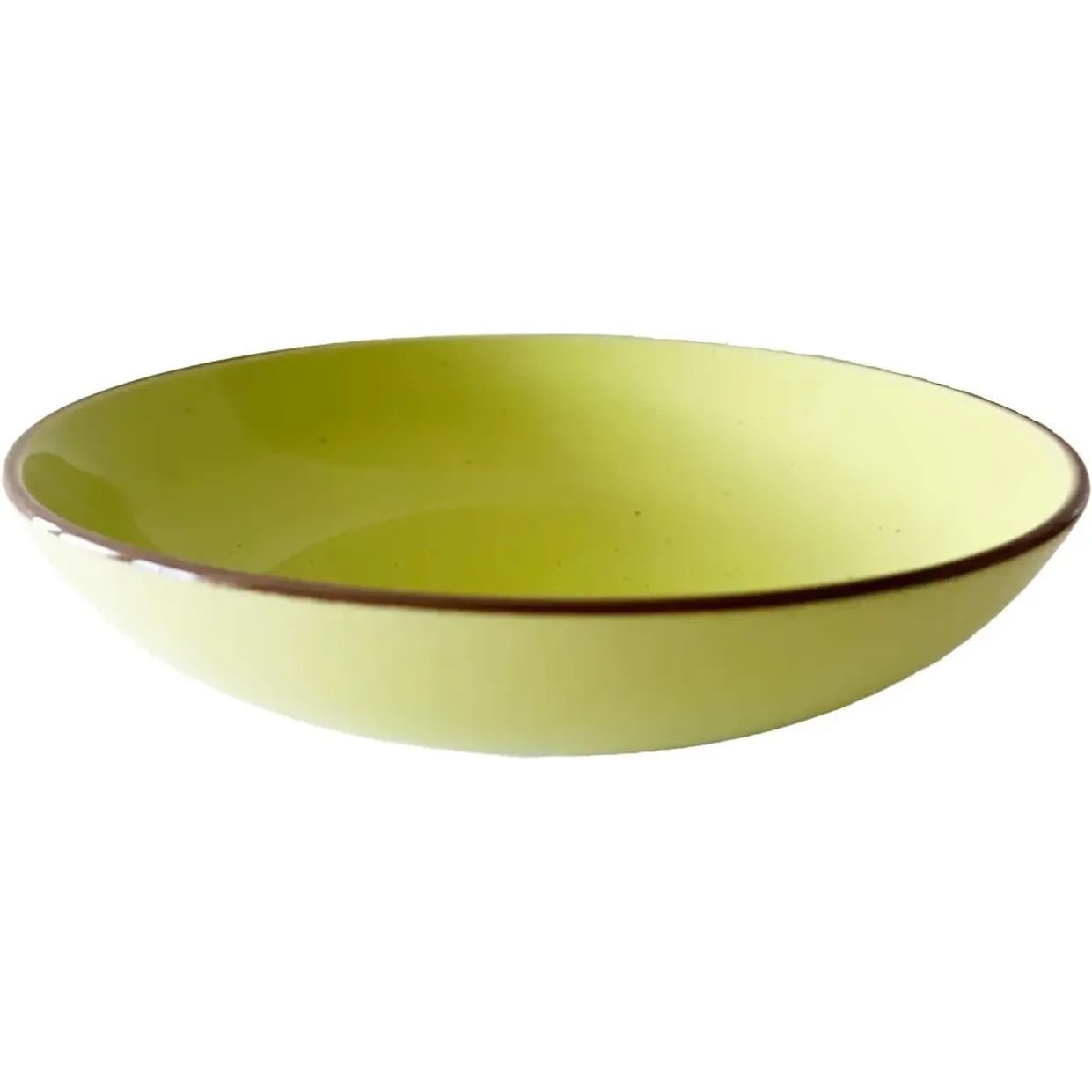 Тарілка супова Limited Edition Terra 20 см зелена (YF6037-5) - фото 1
