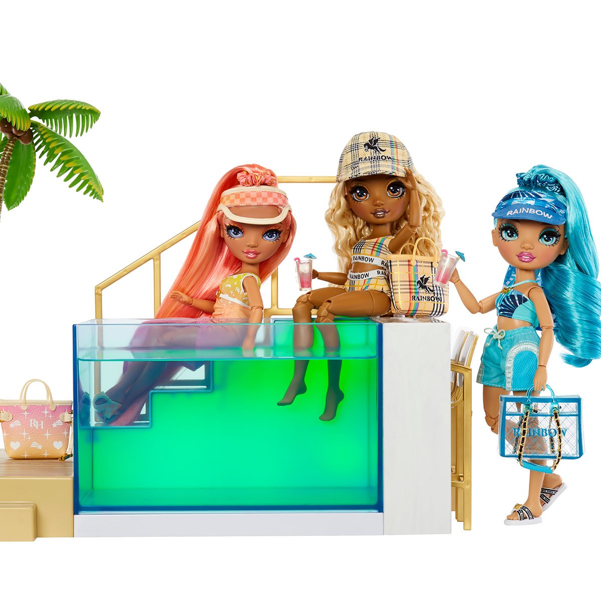 Игровой набор для кукол Rainbow High Pacific Coas Вечеринка у бассейна (578475) - фото 2