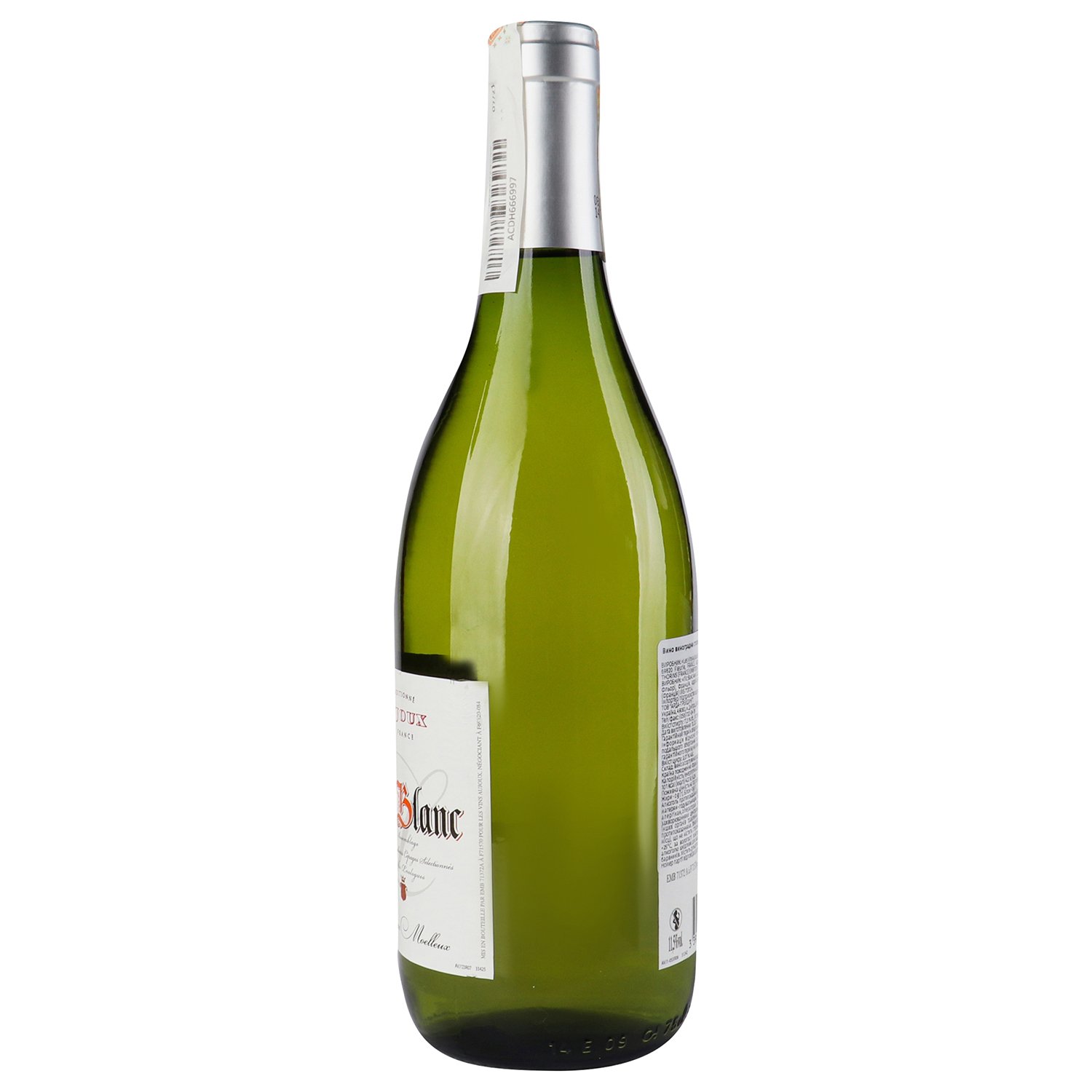 Вино Aujoux Lys Blanc, белое, полусладкое, 11%, 0,75 л (665250) - фото 2