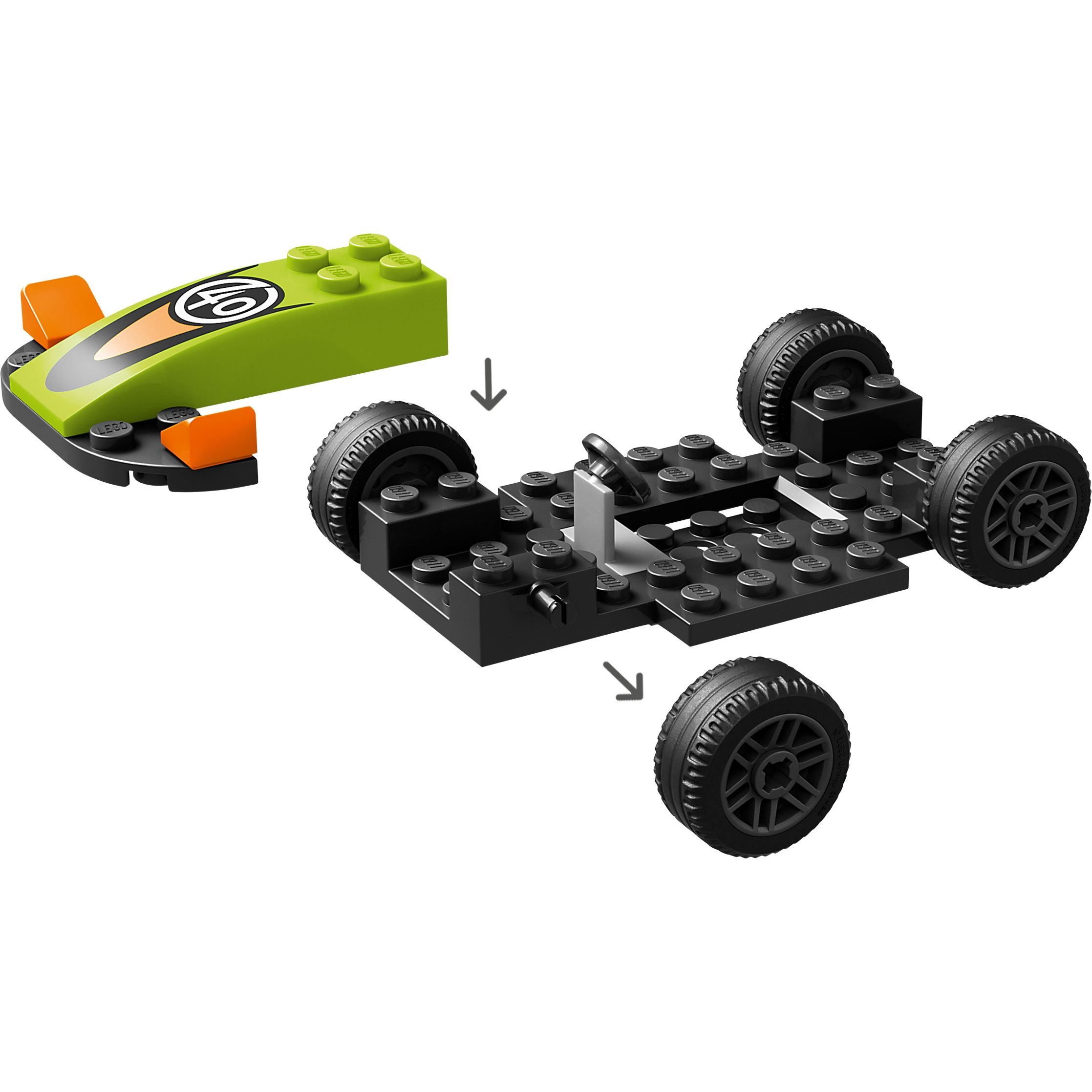 Конструктор LEGO City Зелений автомобіль для перегонів 56 деталей (60399) - фото 6