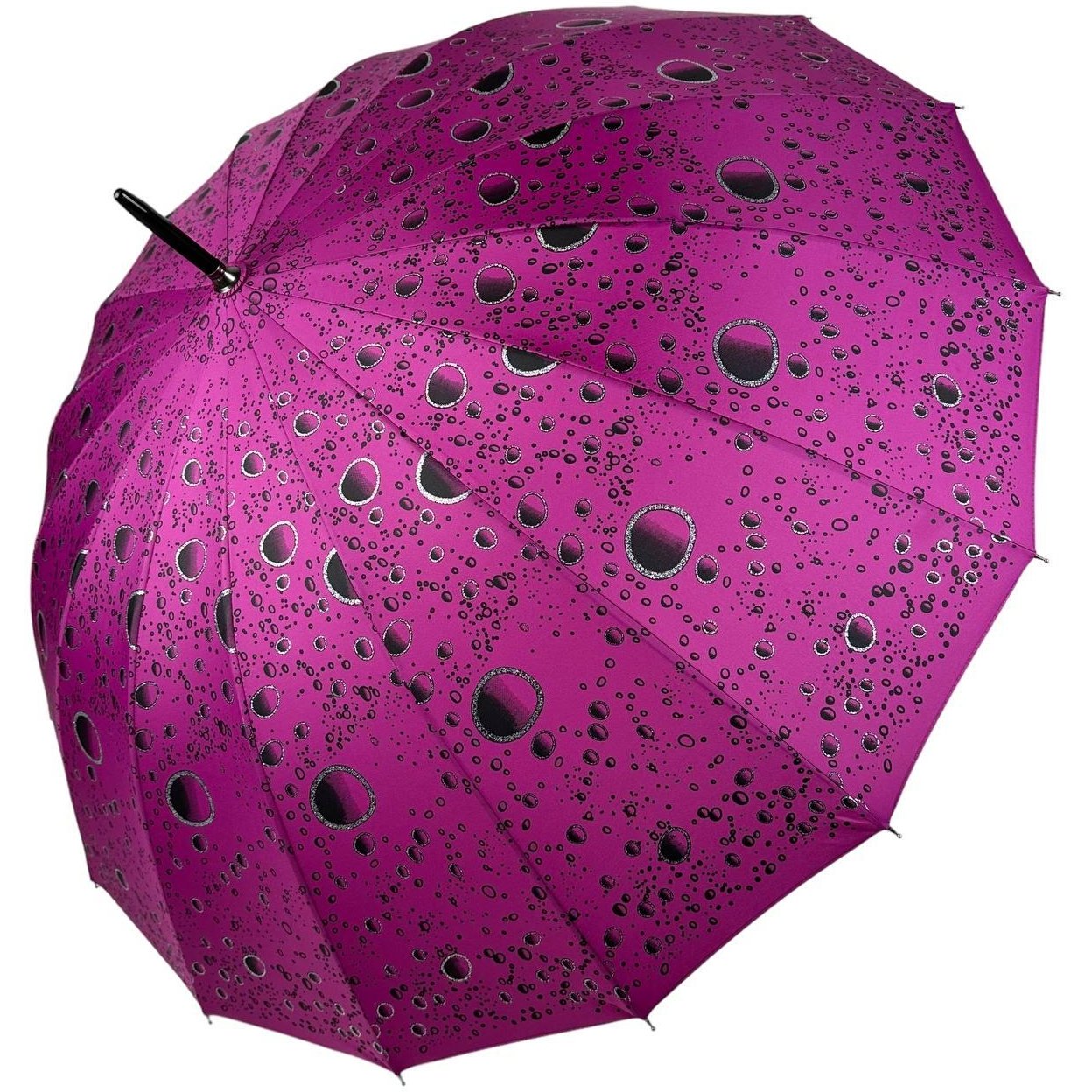 Жіноча парасолька-палиця напівавтомат Toprain 98 см рожева - фото 1