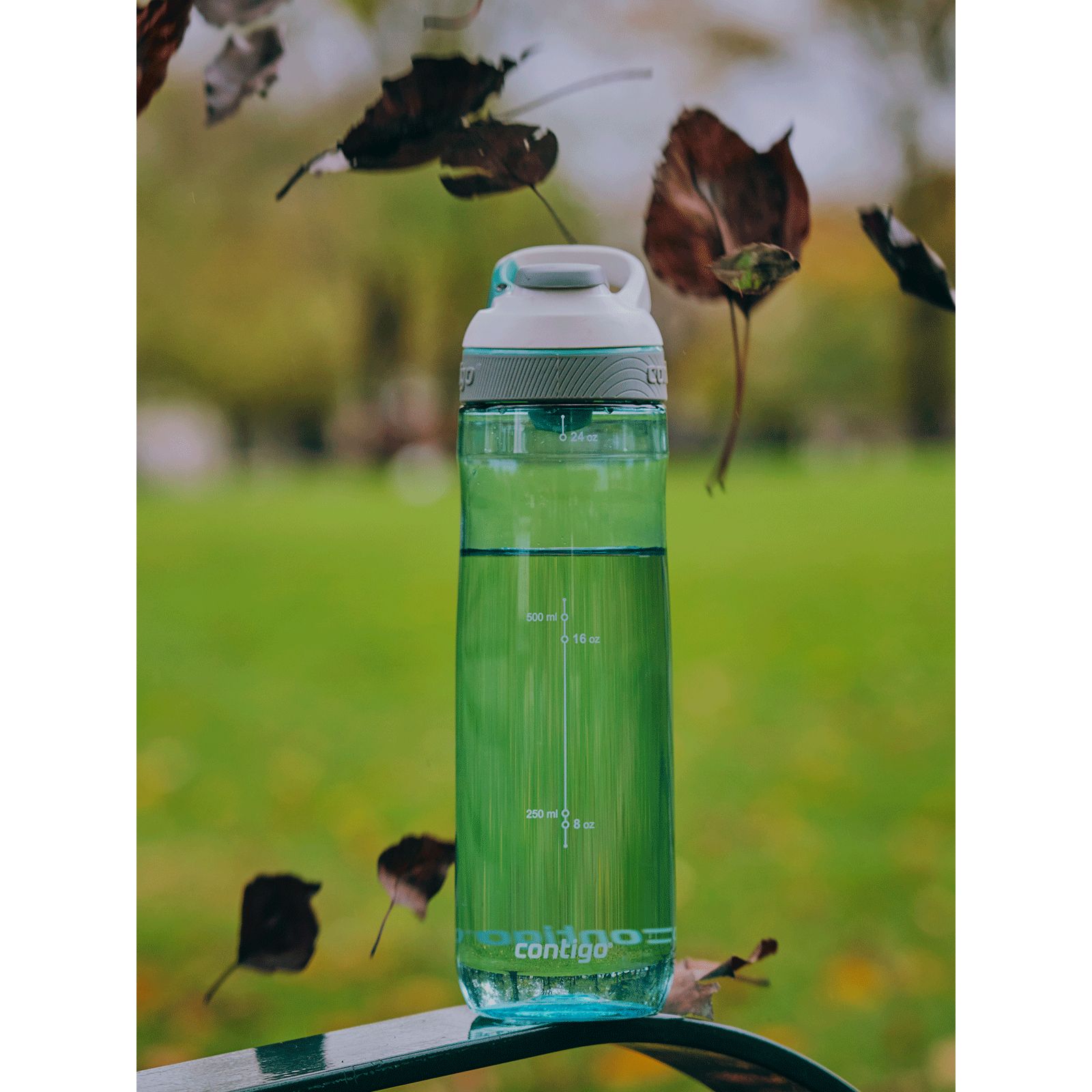 Пляшка для води Contigo Cortland Greyed Jade спортивна блакитна 0.72 л (2191387) - фото 7