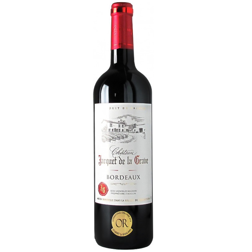Вино Cheval Quancard Chateau Jacquet la Grave Bordeaux AOC, червоне, сухе, 11-14,5%, 0,75 л - фото 1