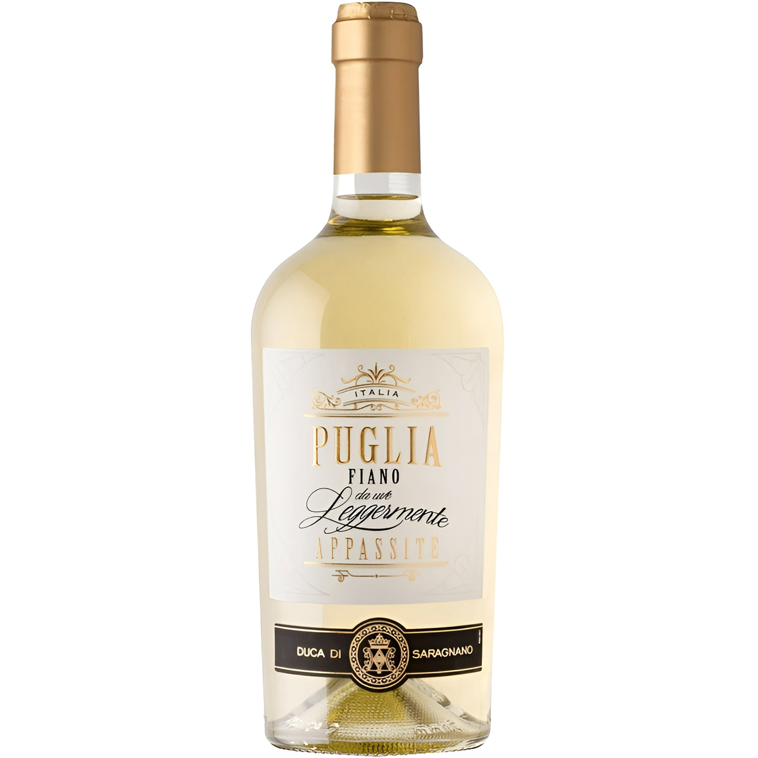 Вино Duca Di Saragnano Da Uve Leggermente Appassite Fiano Puglia IGT біле напівсухе 0.75 л - фото 1