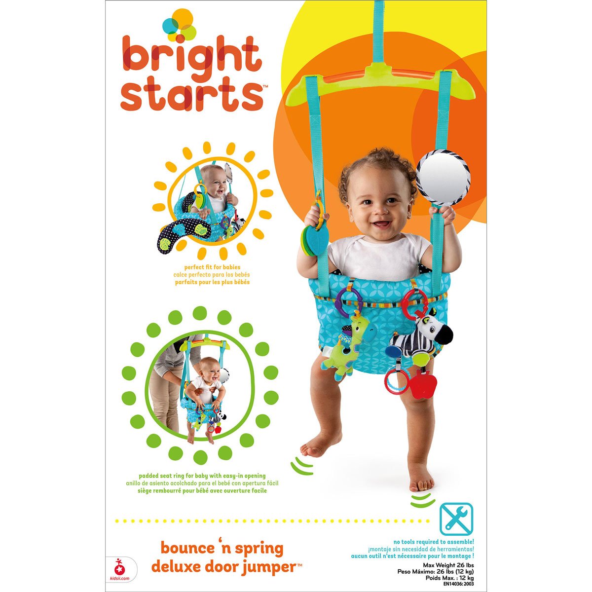 Прыгунки детские Bright Starts Bounce'n Spring Deluxe10410) - фото 3