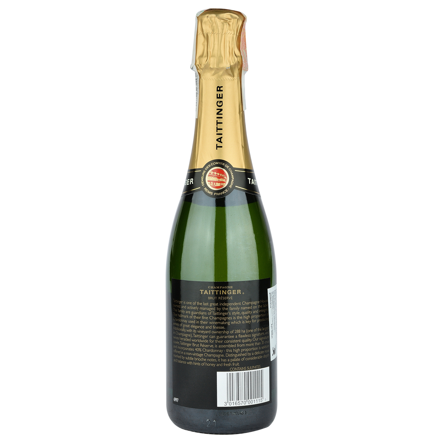 Шампанське Taittinger Brut Reserve, біле, брют, 0,375 л (4631) - фото 2