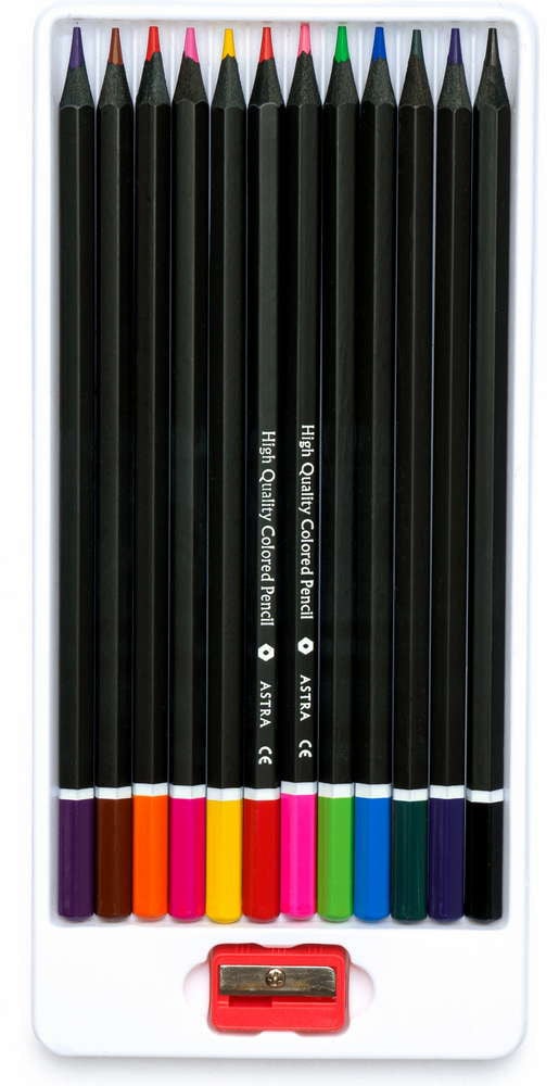 Олівці кольорові Школярик, з точилкою, 12 кольорів (312114001-UA) - фото 2