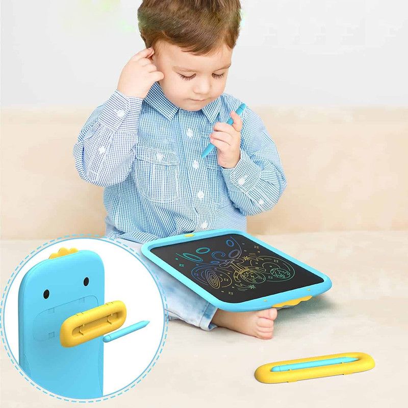 Дитячий LCD планшет для малювання Beiens Каченя 10” Multicolor блакитний (К1001blue) - фото 5